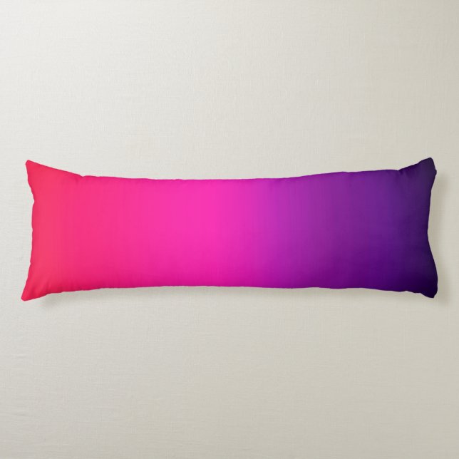 Cojín Diseño abstracto neón púrpura y rosa (Anverso)