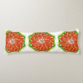 Cojín Diseño ANARANJADO del POINSETTIA