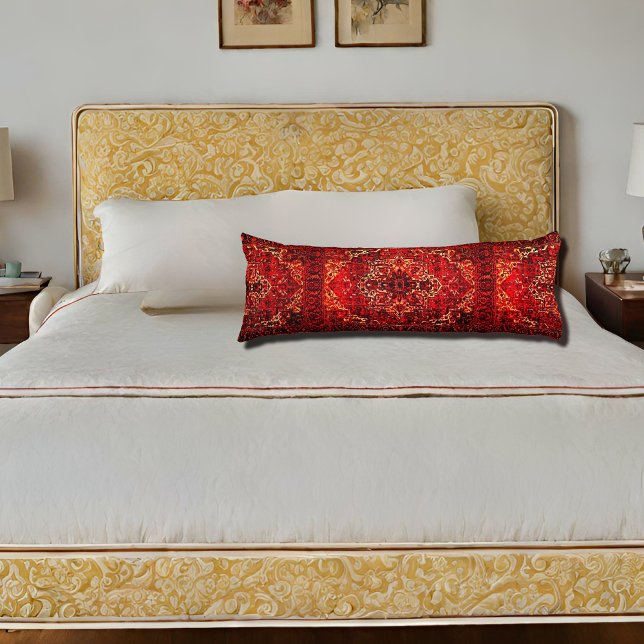 Cojín Diseño de alfombras orientales en rojo oscuro (Subido por el creador)