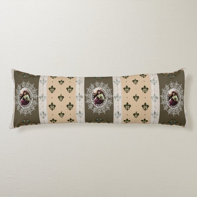 Cojín Diseño de cama de época 4u (Anverso)