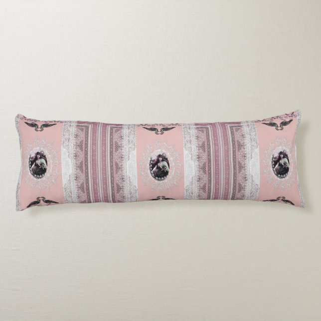Cojín Diseño de cama de época 4u (Reverso)