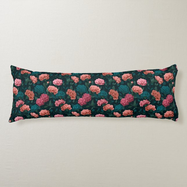 Cojín Diseño de clavel Condo Decor Botánico Piso (Anverso)