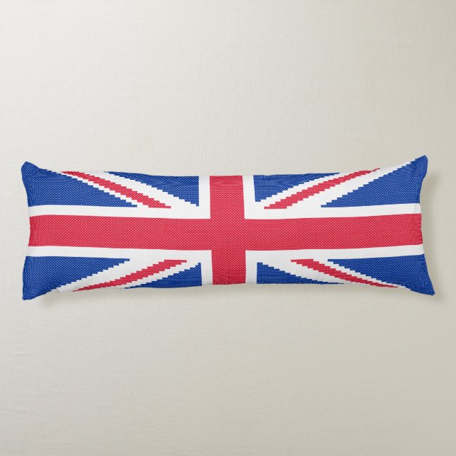 Cojín Diseño de cosido cruzado original Jack Union (Reverso)