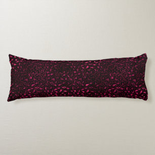 Cojín Diseño de la serie Burgundy y Gold Leopard 3