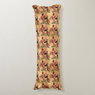 Cojín Diseño de la serie Leopardo Burgundy y Gold 4