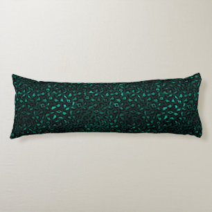 Cojín Diseño de la serie Leopardo Teal y Gold 4