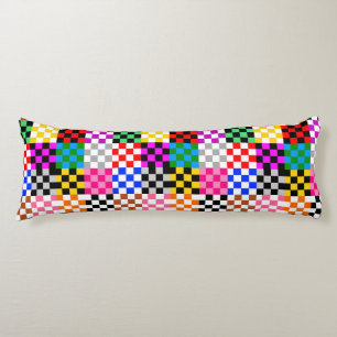 Cojín Diseño de patrón de cuadros de patchwork colorido
