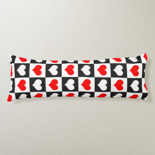 Cojín Diseño de patrones de corazón de amor geométrico