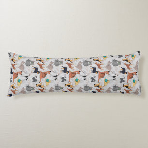 Cojín Diseño De Patrones De Perros Y Gatos Cutos