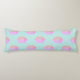 Cojín diseño de peonía rosa pastel
