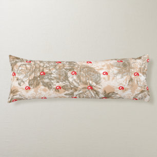 Cojín Diseño de tejidos orgánicos con patrones florales 