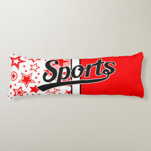 Cojín Diseño de texto: DEPORTES negros + tu propio texto