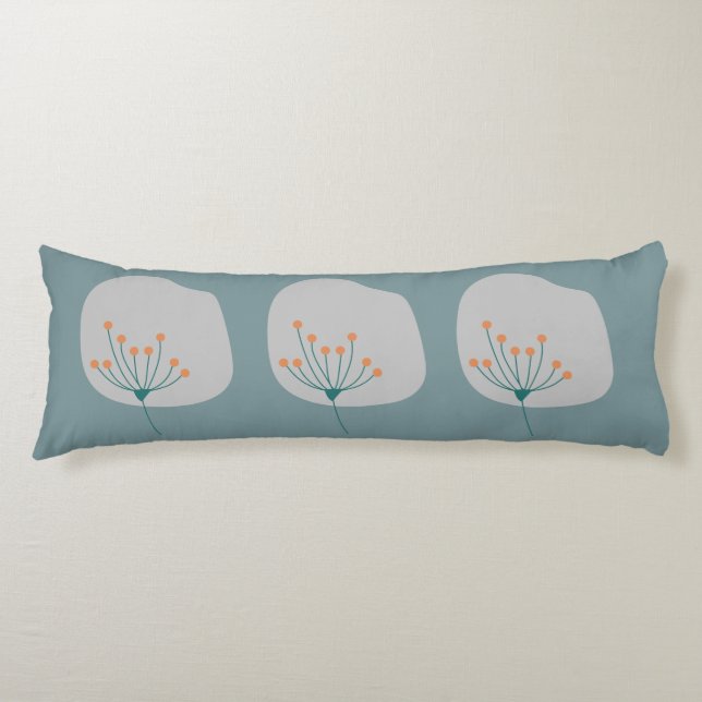 Cojín Diseño de tonos azules y grises abstractos moderno (Anverso)