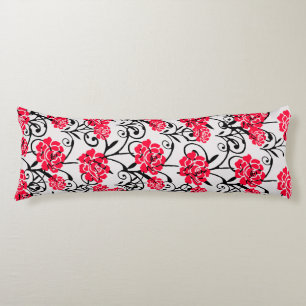 Cojín Diseño del patrón de Ilustracion floral de flor ro