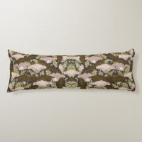 Diseño Floral de Murciélago y Amapola Art Nouveau