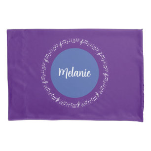 Cojín Diseño musical Funda de almohada de nombre persona