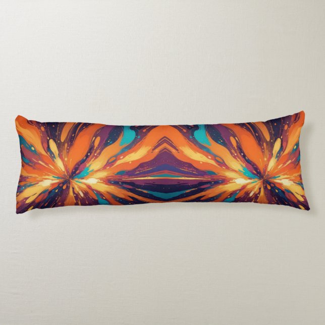 Cojín Diseño psicodélico oscuro (Reverso)