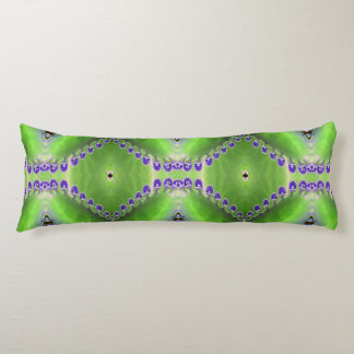 Cojín Diseño verde y púrpura