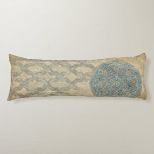 Cojín Disposición floral de tapicería de plata decorativ