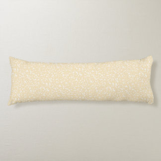 Cojín Ditsy Dots Pattern - White on Soft Yellow