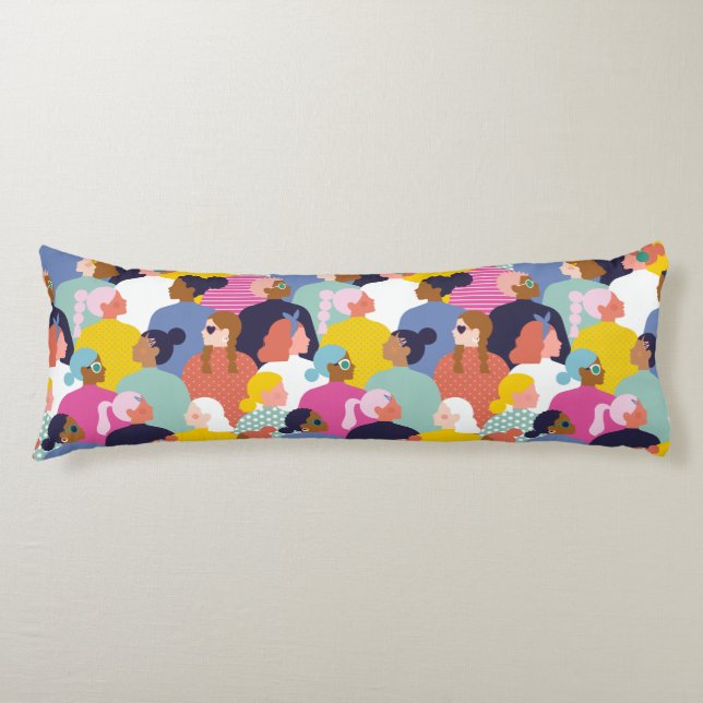 Cojín Diversidad de mujeres - Mujeres de diversas razas (Anverso)