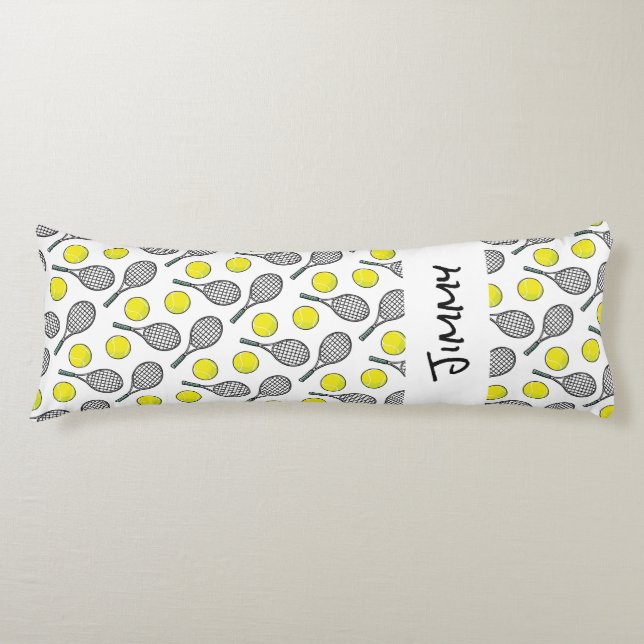 COJÍN DIVERSIÓN DEL NOMBRE DE LA PELÍCULA DE TENIS (Anverso)