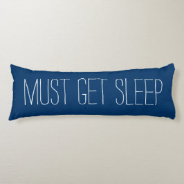 Cojín Diversión y relajación azul y blanco deben dormir