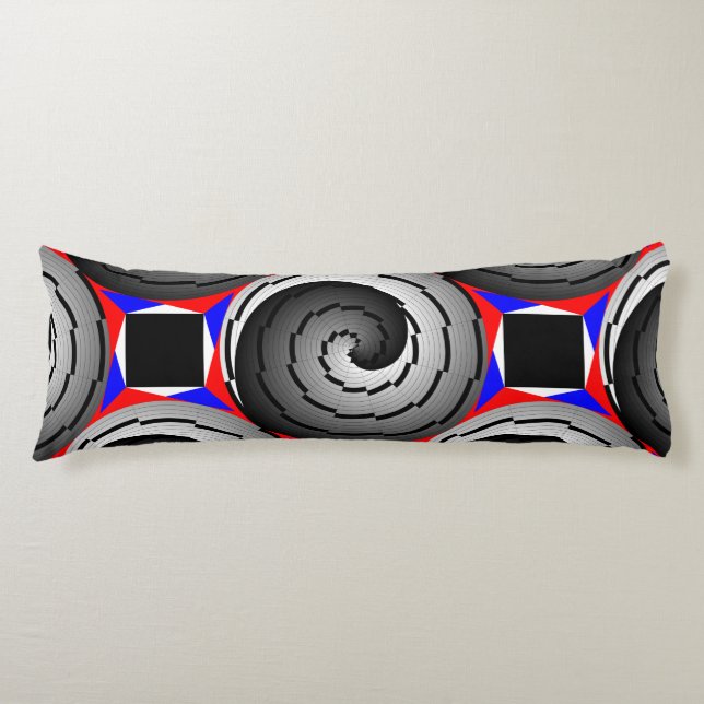 Cojín Doble espiral Yin Yang por Kenneth Yoncich (Anverso)