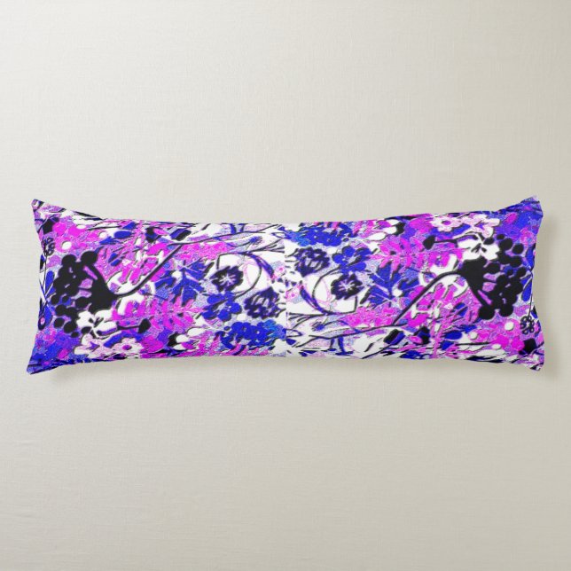 Cojín Dos luce floral retro (Anverso)