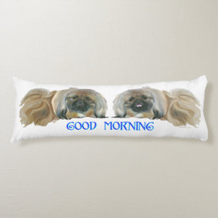 Cojín Dos Pekingese Buenos Días