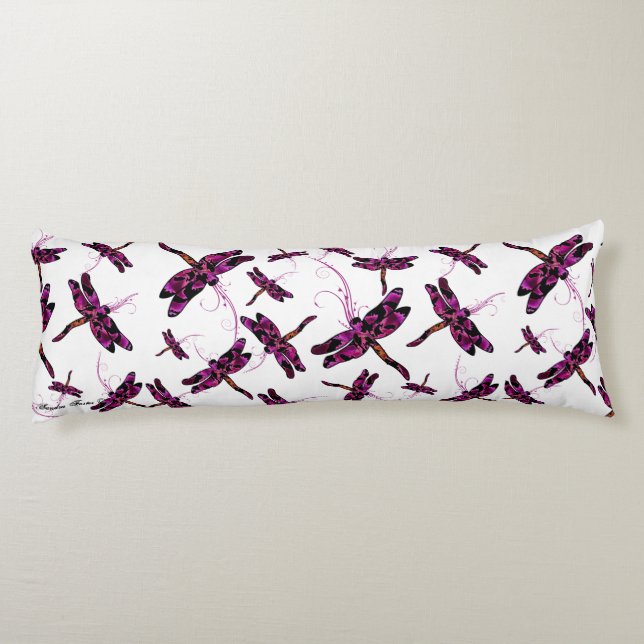 Cojín Dragonflies caprichoso (Reverso)