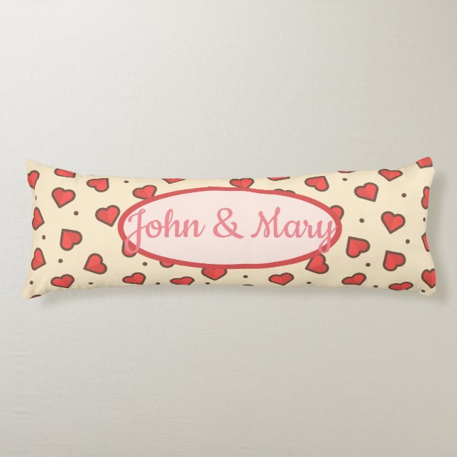 Cojín Ducha de corazones (Anverso)