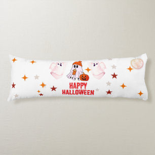 Cojín Dulce Fantasma y Calabaza Texto Personalizado Feli