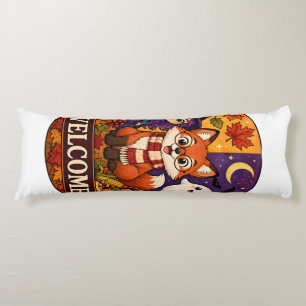 Cojín Dulce Zorro de Halloween Bruja Fantasma Otoño Invi