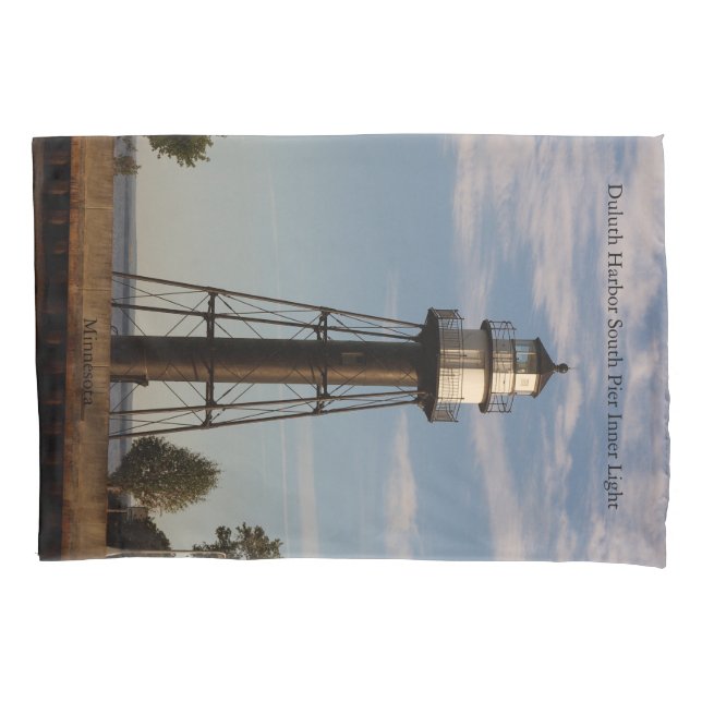 Cojín Duluth Harbour South Pier funda de almohadas de lu (Anverso)