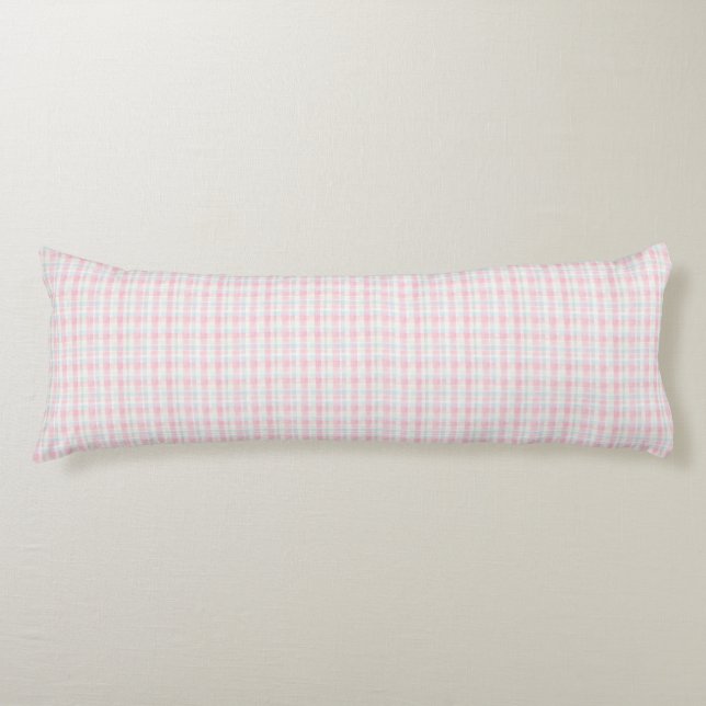 Cojín Easter Pastel Plaid Seamless Fabric – Cute  (Anverso)
