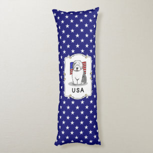 Cojín EEUU Bandera Americana Vieja Oveja Inglesa (Gris 1
