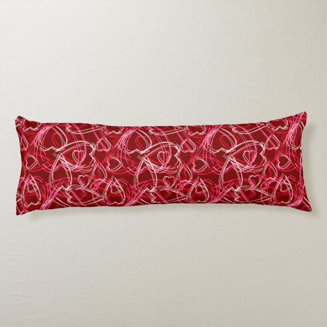 Cojín El corazón grita rojo rubí (Reverso)