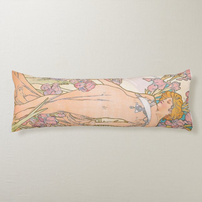 Cojín El Iris (1897) de Alphonse Mucha (Anverso)