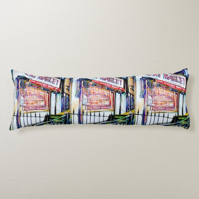 Cojín El Jardín de la Sabiduría de la Aldea Oriental (Anverso)