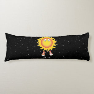 Cojín El sol y las estrellas en el espacio