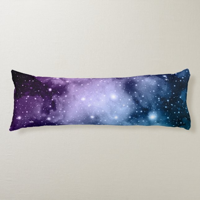 Cojín El sueño de la galaxia Verde azulada púrpura #2 (Anverso)