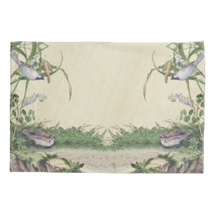 Cojín El Wildflower asiático florece la funda de