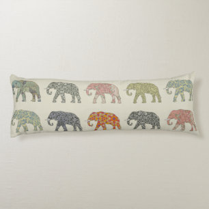 Cojín Elefante Patrón Animal Colorido Contemporáneo