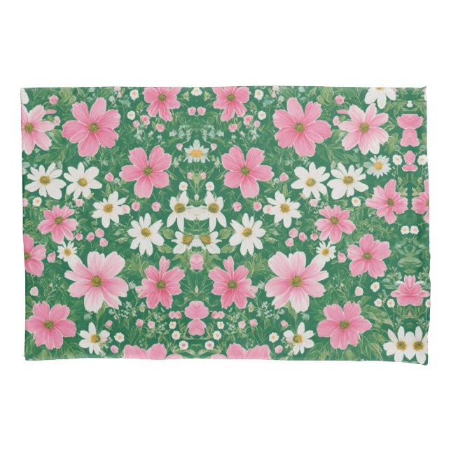 Cojín Elegancia floreciente: funda de diseño floral (Anverso)