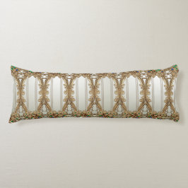 Cojín Elegant Gold Ornate Body Pillow