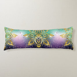 Cojín Elegante fiesta verde rosa violeta Estrellas de co