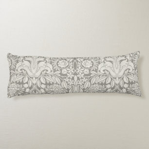 Cojín elegante formal brocado de encaje damasco blanco