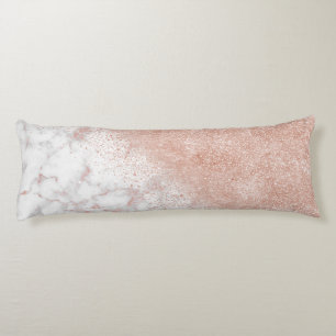 Cojín Elegante imagen de mármol blanco de confetti dora