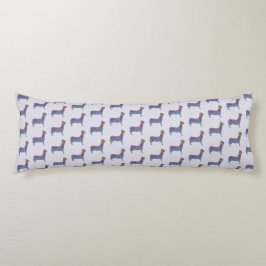Cojín Embossed Indigo Gradient Paw Print Dog Outline